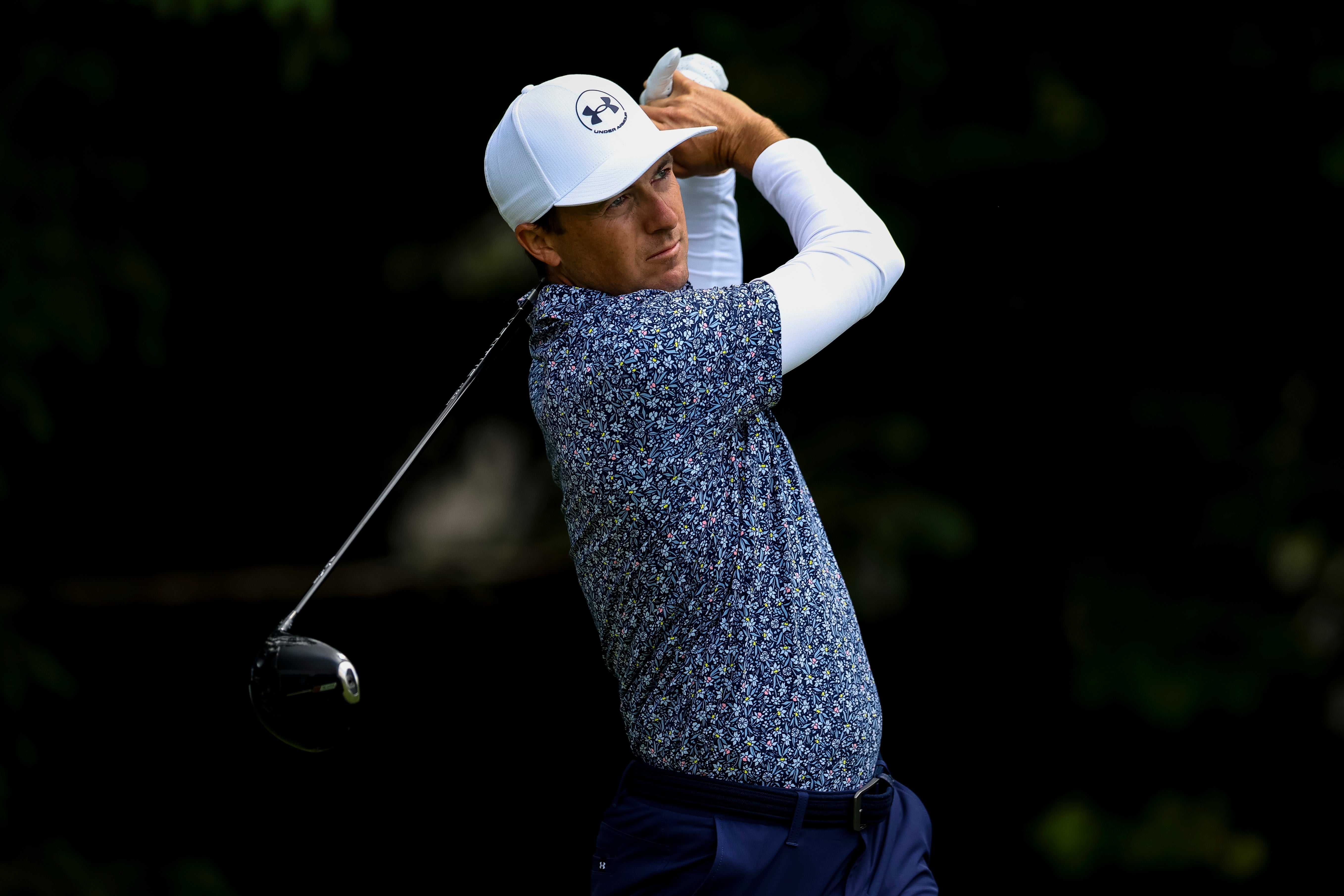 Jordan Spieth made an encouraging start as he attempts to complete the career grand slam