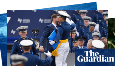 Baby otters make a splash and a JD Vance chest bump: photos of the day – Friday - The Guardian