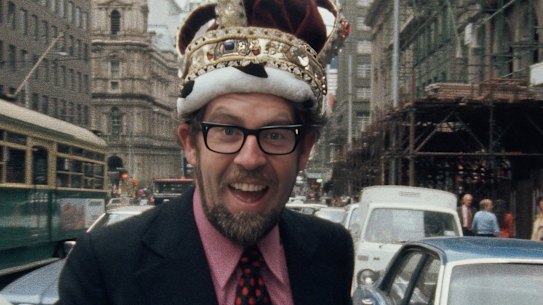 Rolf Harris in 1975 in a still from the documentary Rolf Harris: Primetime Predator.