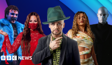 Anti-work anthems, Boy George and controversial lyrics: A guide to all 35 Eurovision songs - BBC