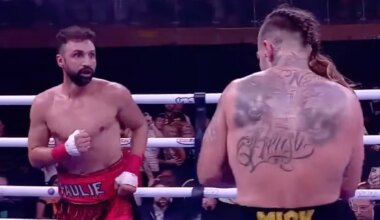 American boxer treated after fight brands NHS staff ‘animals’