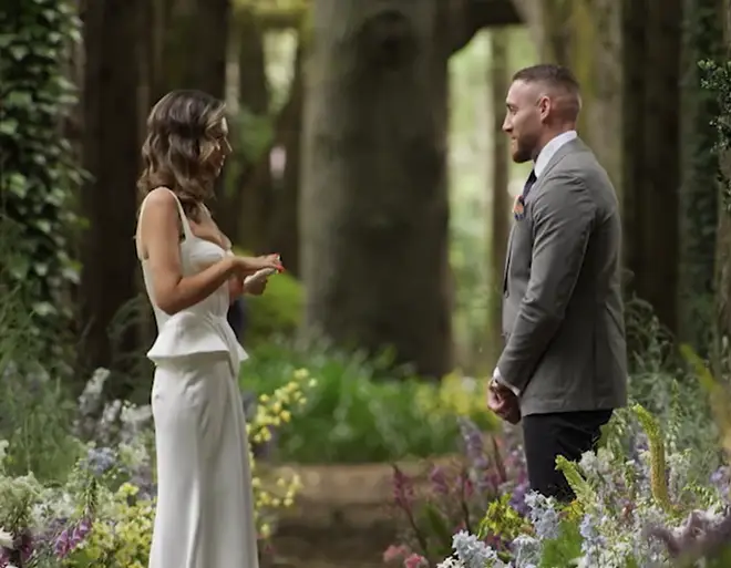 MAFS Australia's Bec at Final Vows with Danny.