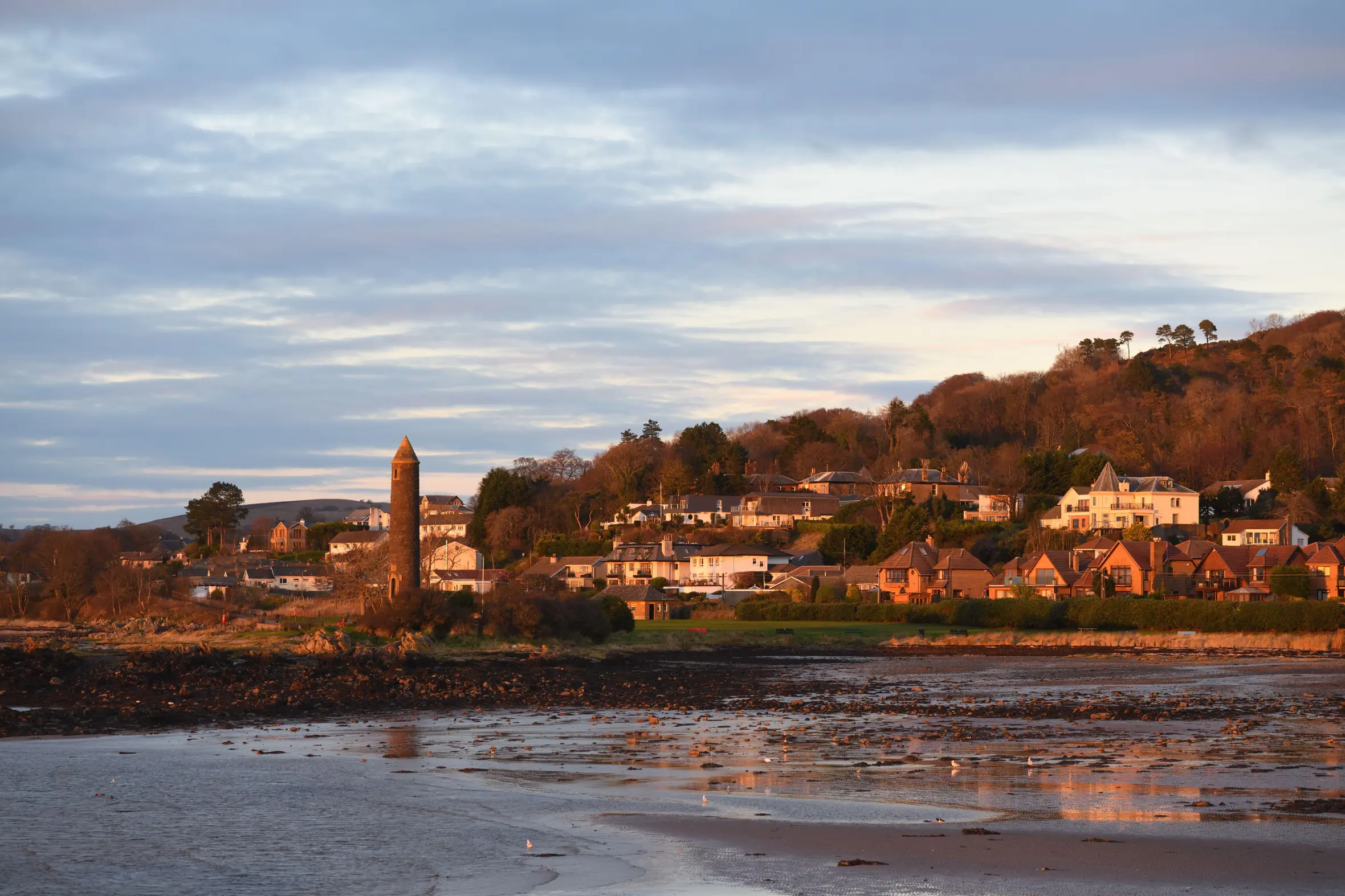 The Pencil Monument at Largs on the River Clyde, Inverclyde, Scotland.