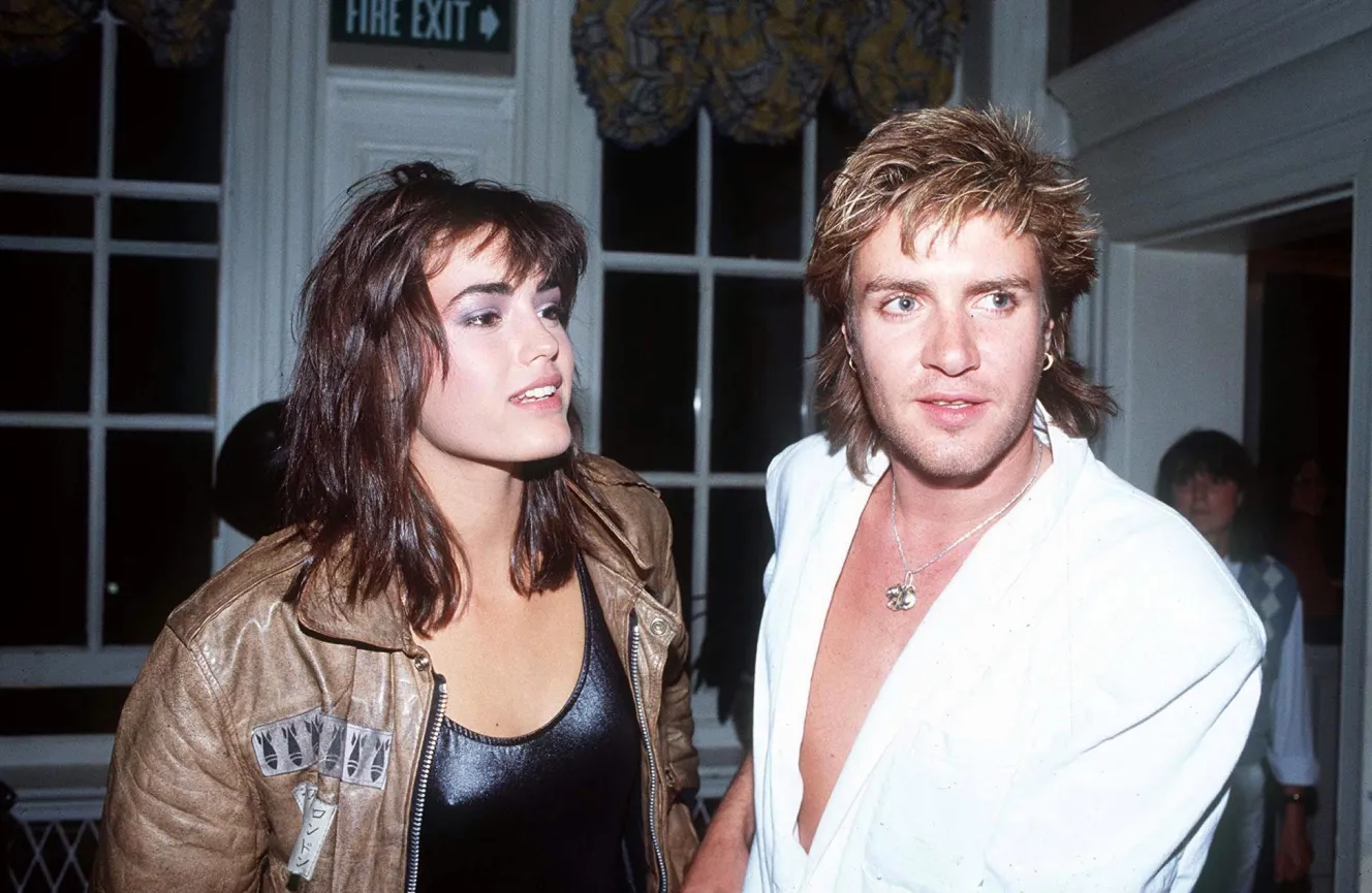 Simon Le Bon and Yasmin Le Bon at a Thompson Twins party.