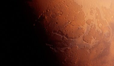 A Mars Crescent Captured By A Tiny Spacecraft Reveals Never Before Seen Details