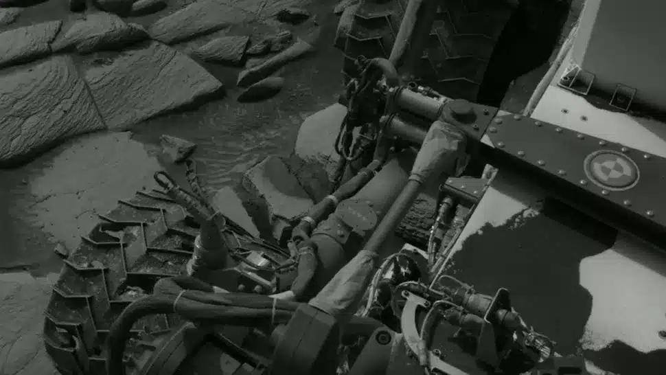 A Frame From Nasajpl’s Video Tracking Curiosity’s Wheels After Six Years On Mars.