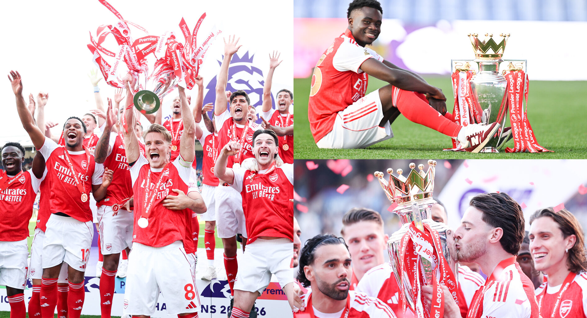 In pictures: The best of Arsenal's Premier League Trophy celebrations