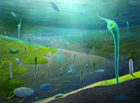 Artist’s Reconstruction Of The Jiangchuan Biota.