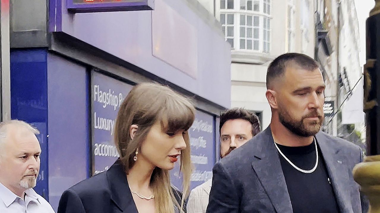 Greetings, London! Taylor Swift and Travis Kelce do Date Night in Tailoring