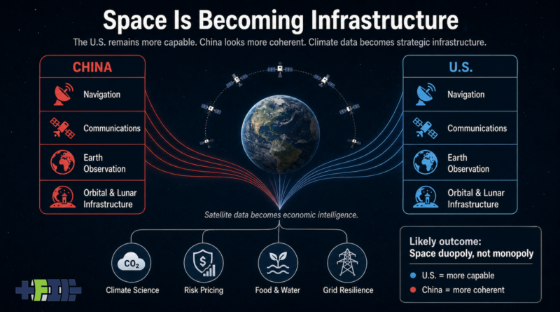 Infographic of China vs US space duopoly by author with ChatGPT