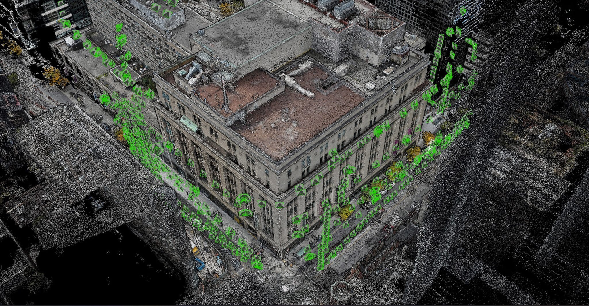 a digital scan of a streetscape