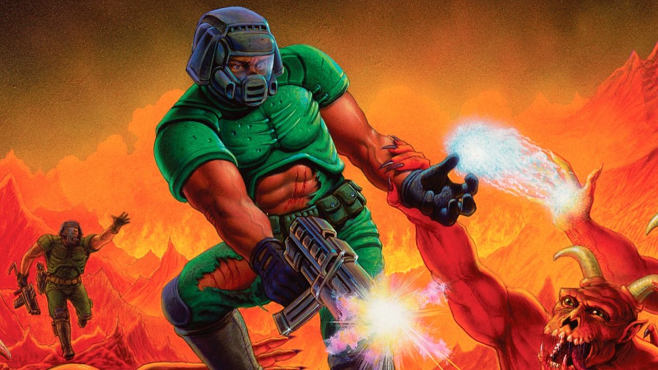 Doom box art from 1993