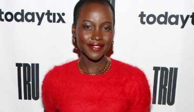 Lupita Nyong'o poses at the opening night of "Tru" at House of the Redeemer on March 19, 2026 in New York City. (Photo by Bruce Glikas/Getty Images)