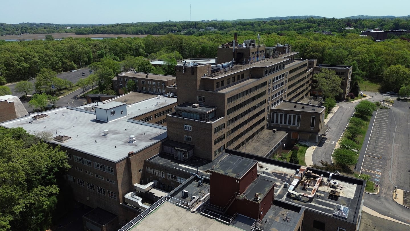 The shuttered Carney Hospital in Dorchester sits on 12.7 acres. (Danielle Parhizkaran/Globe Staff)
