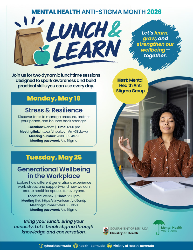 Mental Health Anti‑Stigma Month Lunch & Learn Bermuda May 2026