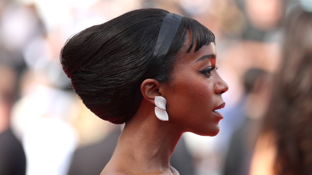 Aja Naomi King at the "Fatherland" premiere during the 79th annual Cannes Film Festival.