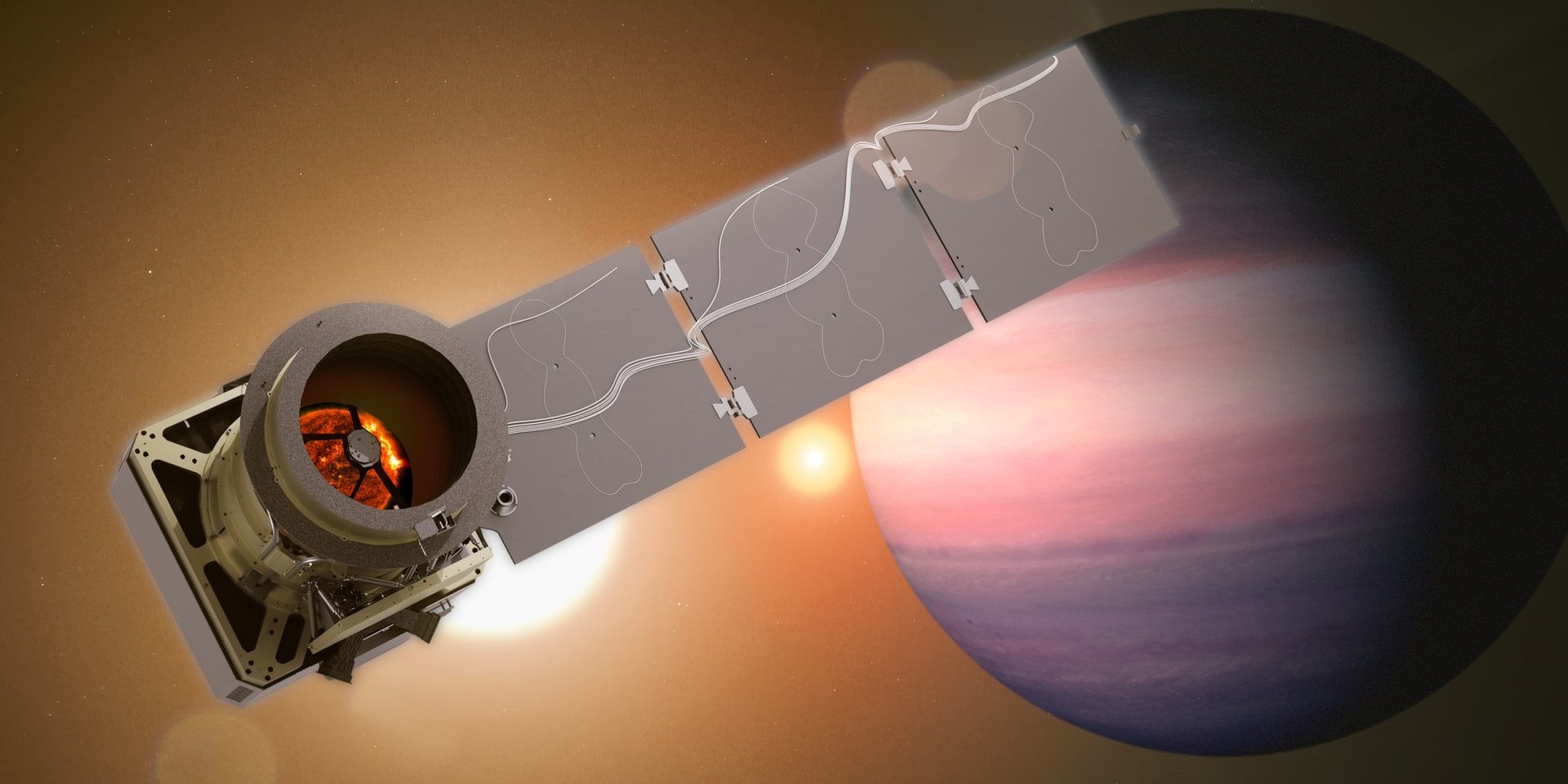 An artist's conception of the Pandora mission. Credit: NASA.