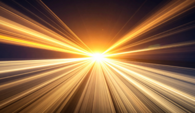 Light takes about 8 minutes to travel from the sun to the Earth, but the energy carried in that sunlight was generated in the sun's core tens to hundreds of thousands of years ago — bouncing through the sun's interior for that entire time before finally escaping its surface and making the 8-minute trip across space