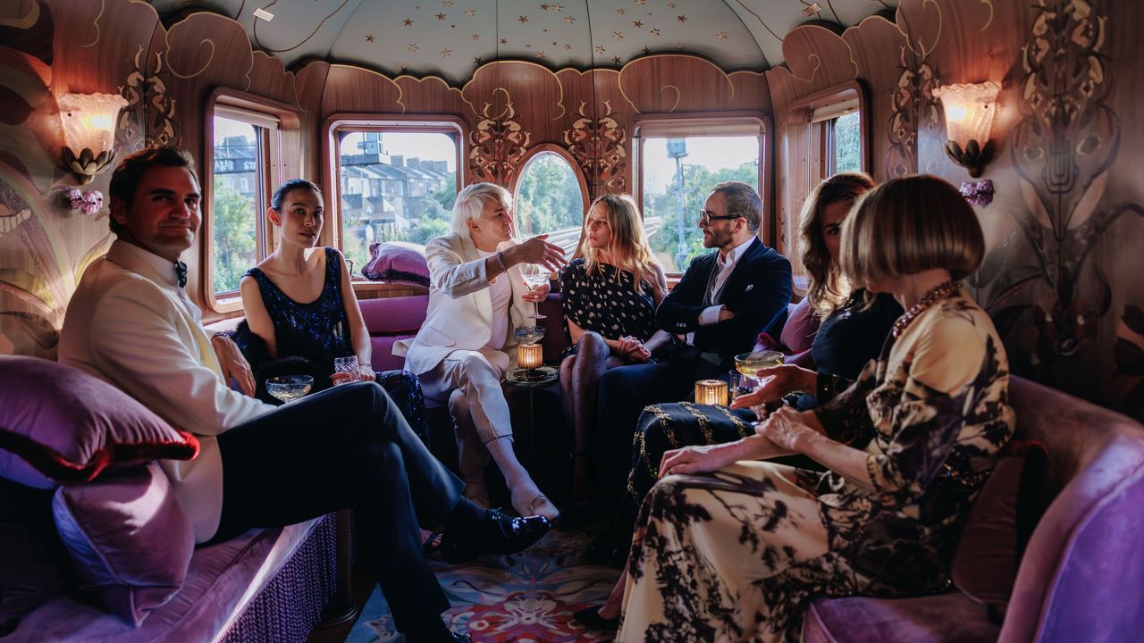 All Aboard! A Star-Studded Night in London on Baz Luhrmann and Catherine Martin’s Belmond Train Carriage