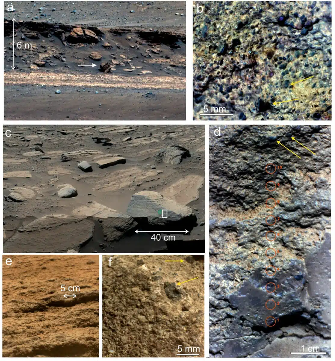 Representative Rock Outcrops Of The Western Jezero Delta With Carbonate Deposits.