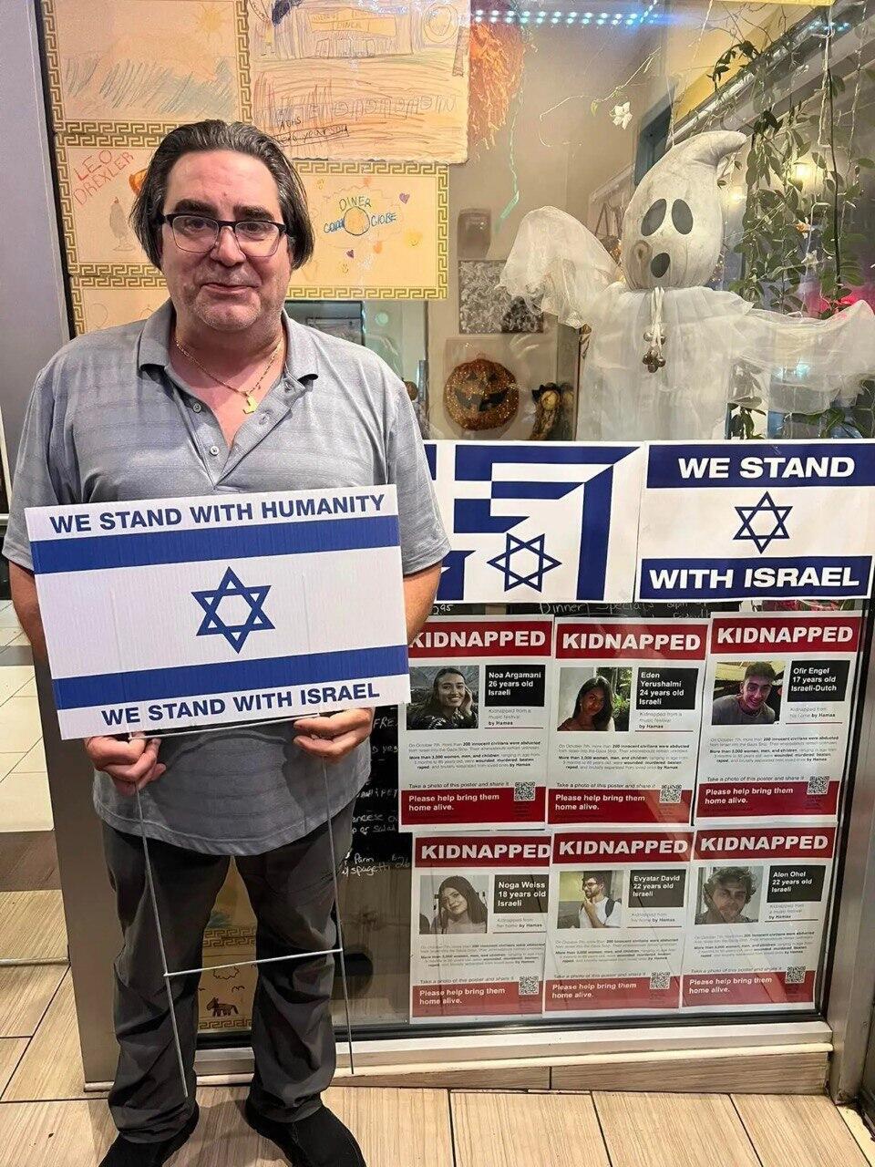 Diner owner Peter Tsadilas, who supported Israel and was ultimately forced to close (Photo: Courtesy) פיטר טסדילס, ניו יורק