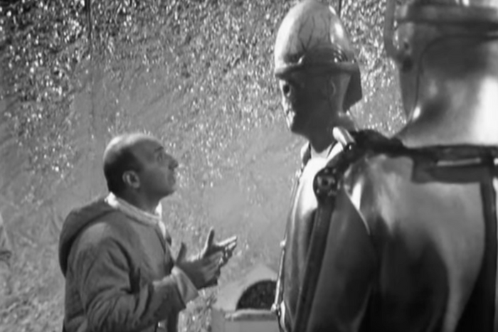 A shot from the Doctor Who serial the Tomb of the Cybermen A shot from the Doctor Who serial the Tomb of the Cybermen