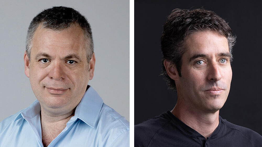 Wix co-founder Avishai Abrahami (left) , President Nir Zohar (Allen Tzaskin) מייסדי Wix מימין נשיא החברה ניר זוהר והמנכ"ל אבישי אברהמי