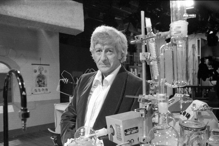 Jon Pertwee and Roger Delgado. Photographed by Don Smith at BBC TV Centre TC8, 9 October 1970 Jon Pertwee and Roger Delgado. Photographed by Don Smith at BBC TV Centre TC8, 9 October 1970