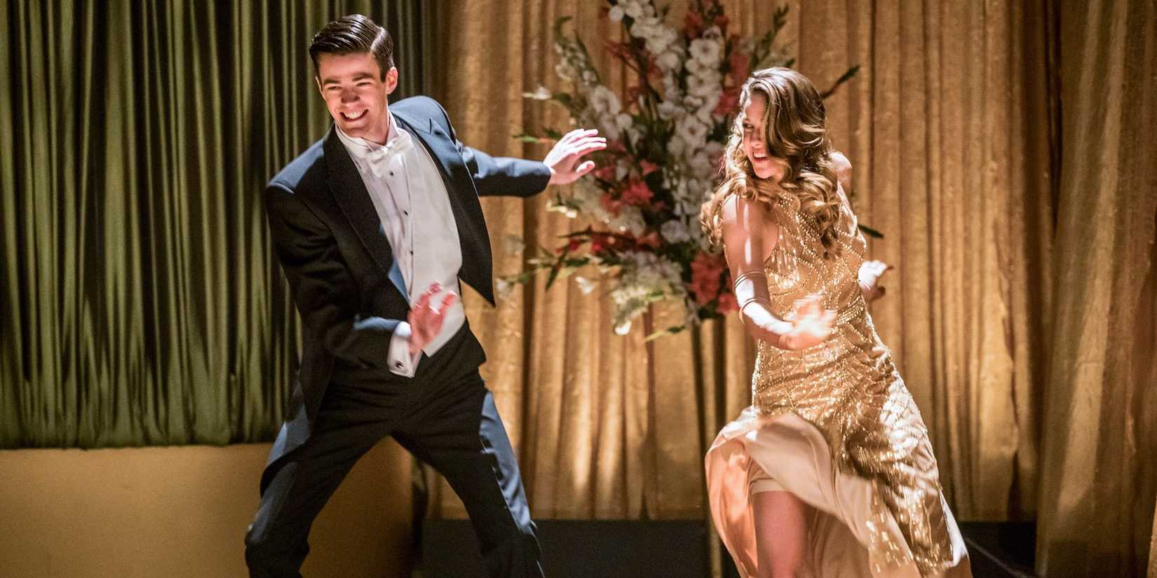 The Flash Supergirl Duet with Barry Allen and Kara Danvers dancing