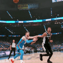 Victor Wembanyama throws down the two-handed poster slam on Chet Holmgren.