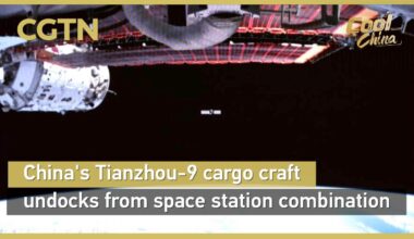 China's Tianzhou-9 cargo craft undocks from space station combination - news.cgtn.com