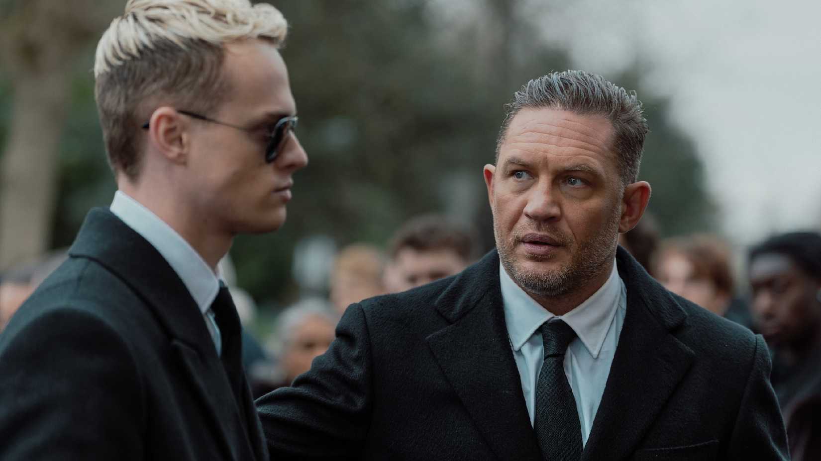 Anson Boon and Tom Hardy in season 1 of MobLand