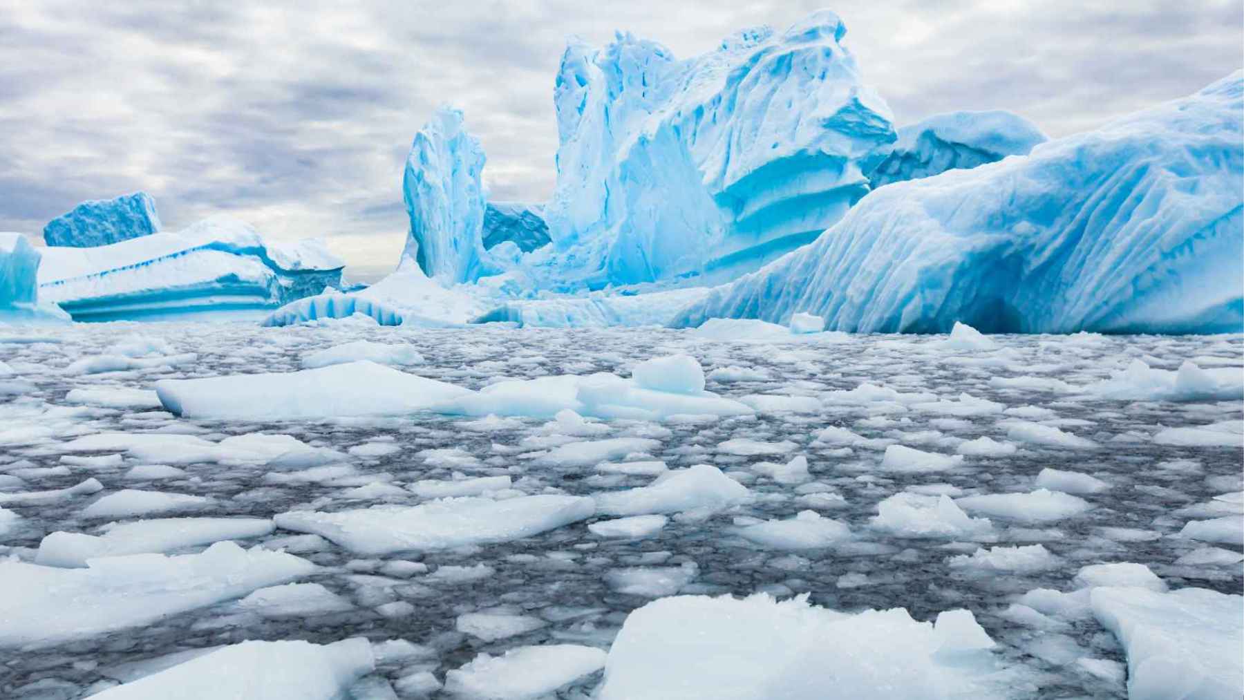 A satellite view of Arctic sea ice shows the bright polar ice cover surrounded by darker ocean water, illustrating why shrinking ice can affect heat absorption, atmospheric circulation, and extreme weather risks.