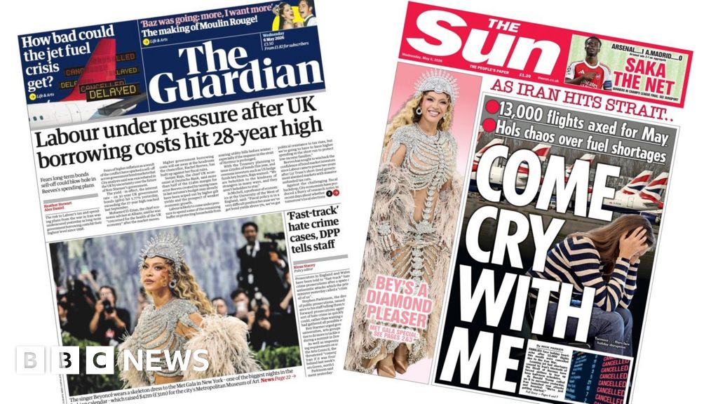 'Borrowing costs hit 28-year high' and 'Come cry with me'