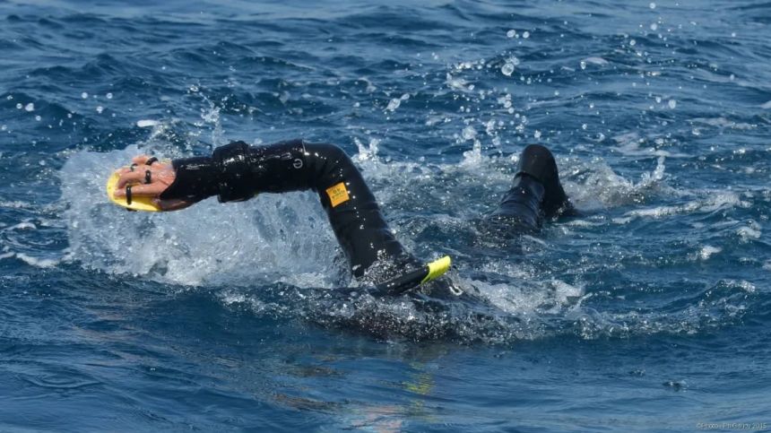 Brandeleer crossing the Strait of Gibraltar in 2015.