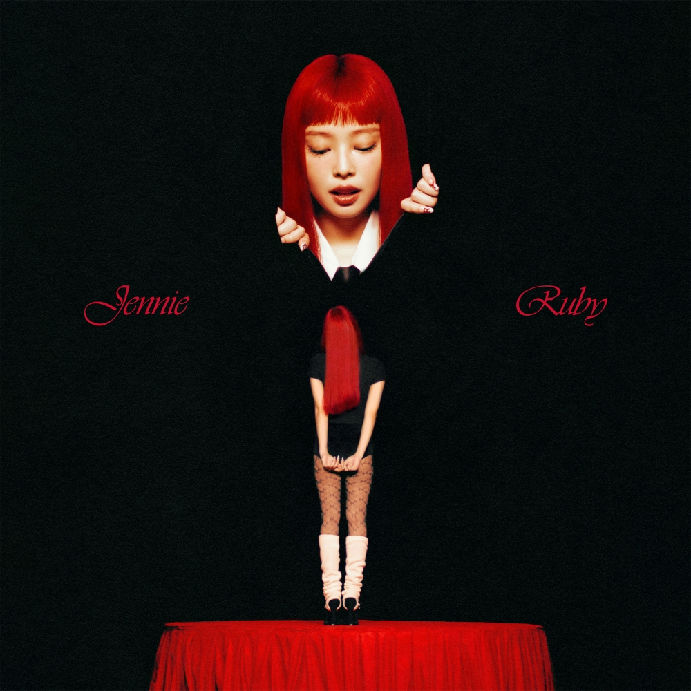 Album cover of Jennie's solo album ″Ruby″ [OA ENTERTAINMENT] 