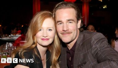 James Van Der Beek's widow pays emotional tribute to late Dawson's Creek actor - BBC