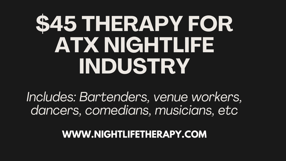 {p}The organization offers reduced-cost therapy sessions specifically for artists and nightlife industry workers, including bartenders, DJs, comedians, poets, painters, performers, and other creatives. Ana shared that while those discounted sessions are geared toward industry workers, therapy services remain open to anyone seeking support.{/p}