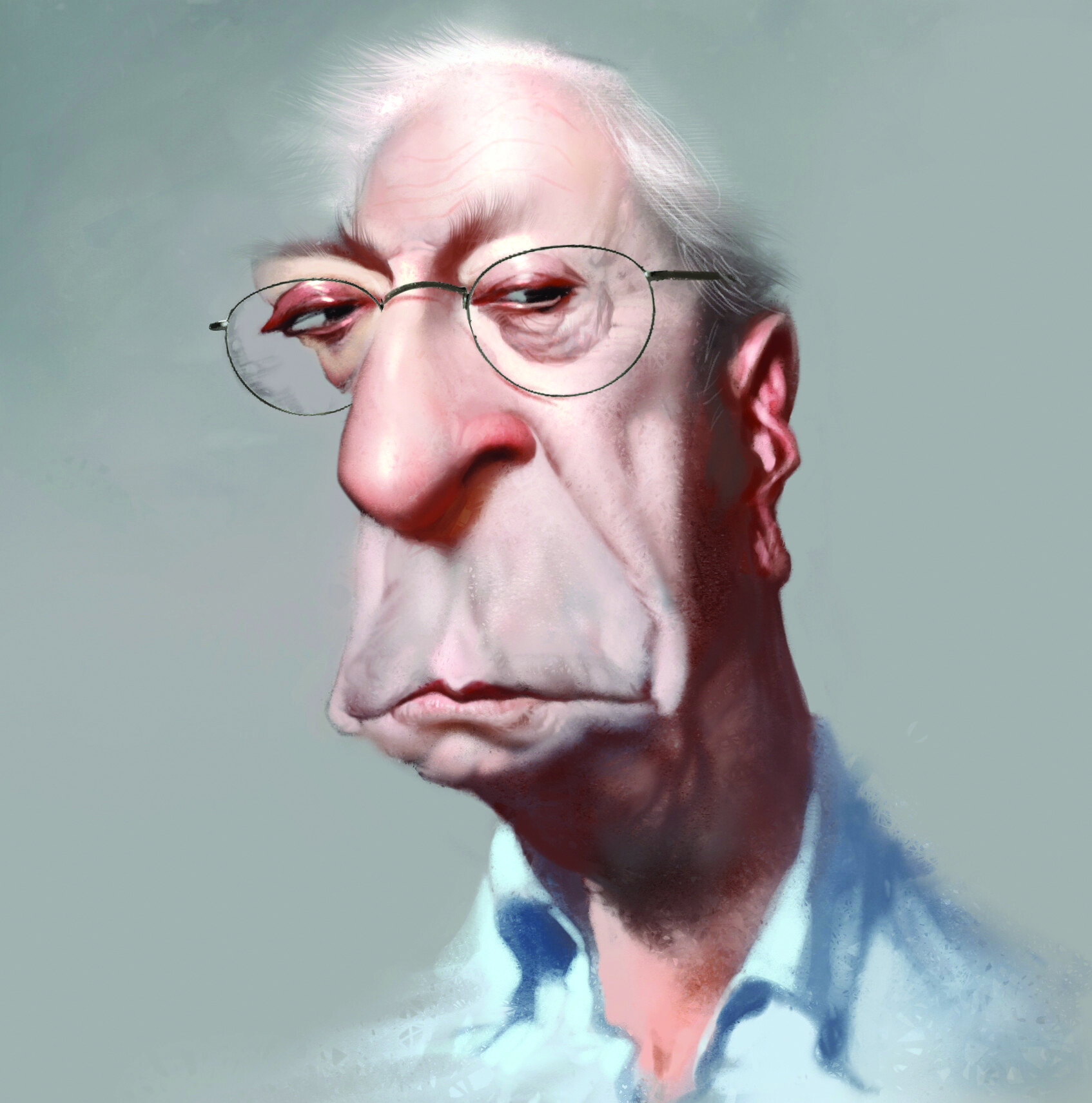 A caricature of Michael Caine by Luis Rojas