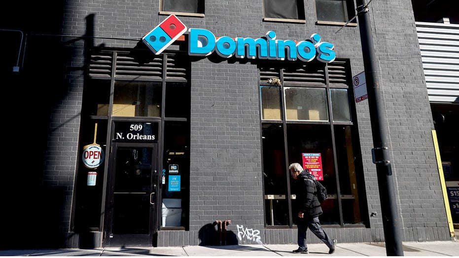 A Domino's pizza restaurant in Chicago.