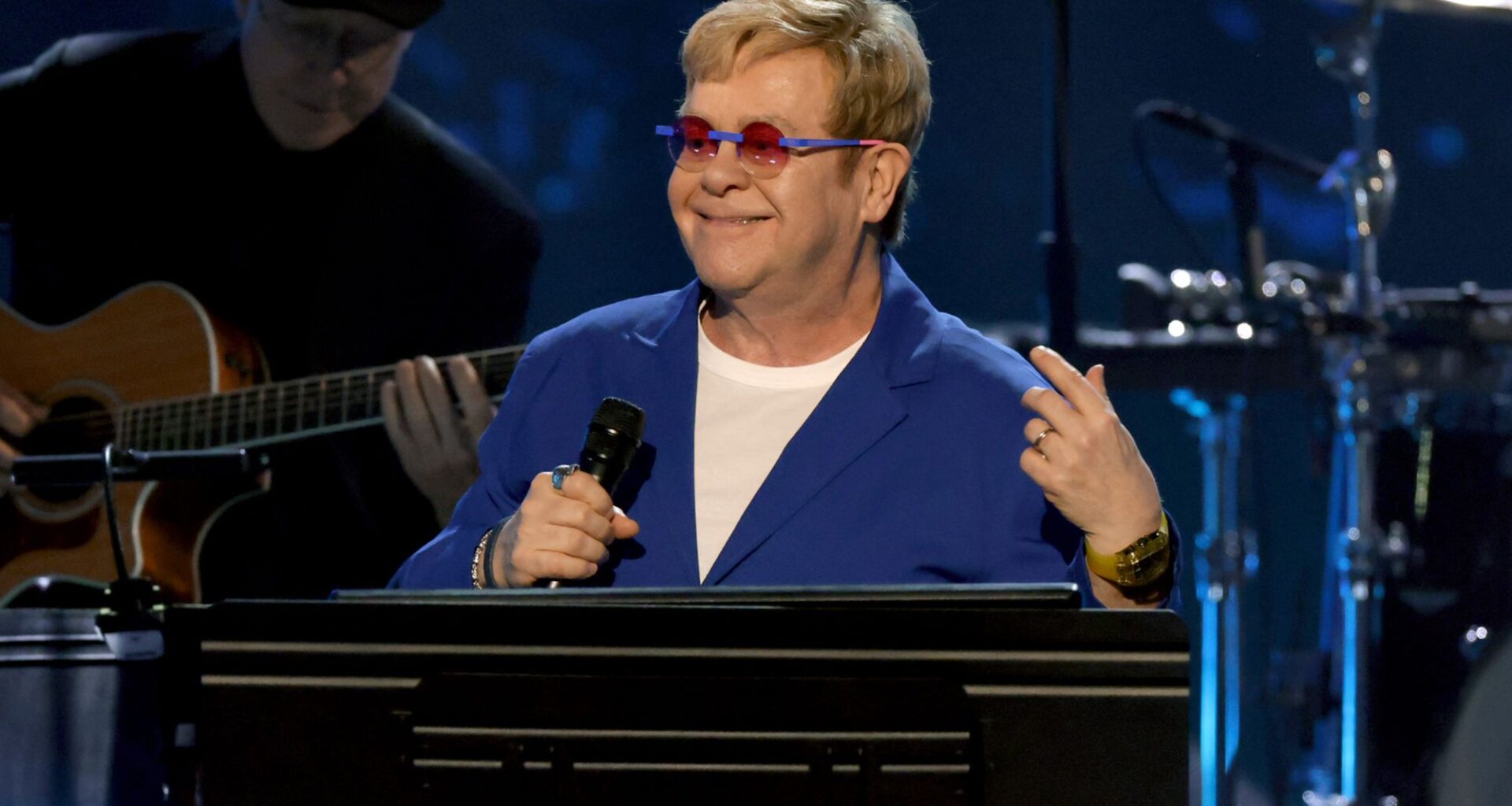 Elton John has just finished a new album which "is so different to anything I’ve ever done before, but it’s so happy”