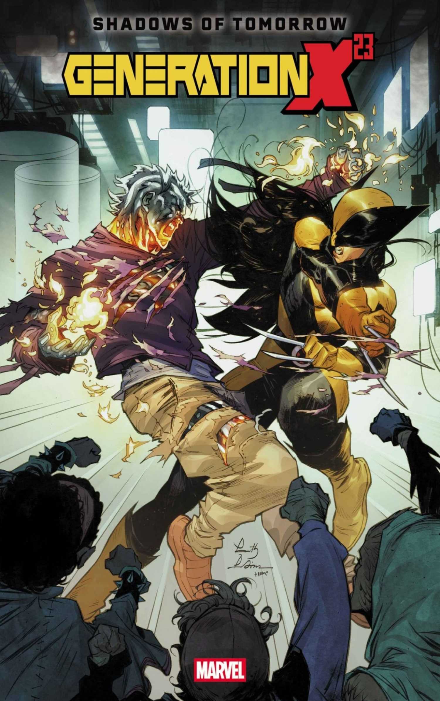 generation x-23 cover showing x-men characters fighting