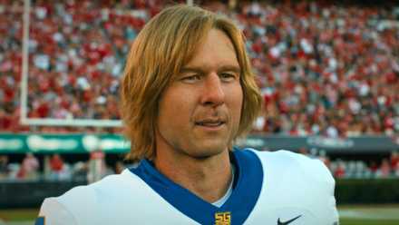 Glen Powell as Chad Powers in the season 1 finale