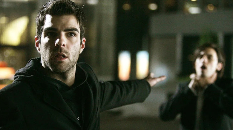 Sylar telekinetically chokes Peter Petrelli