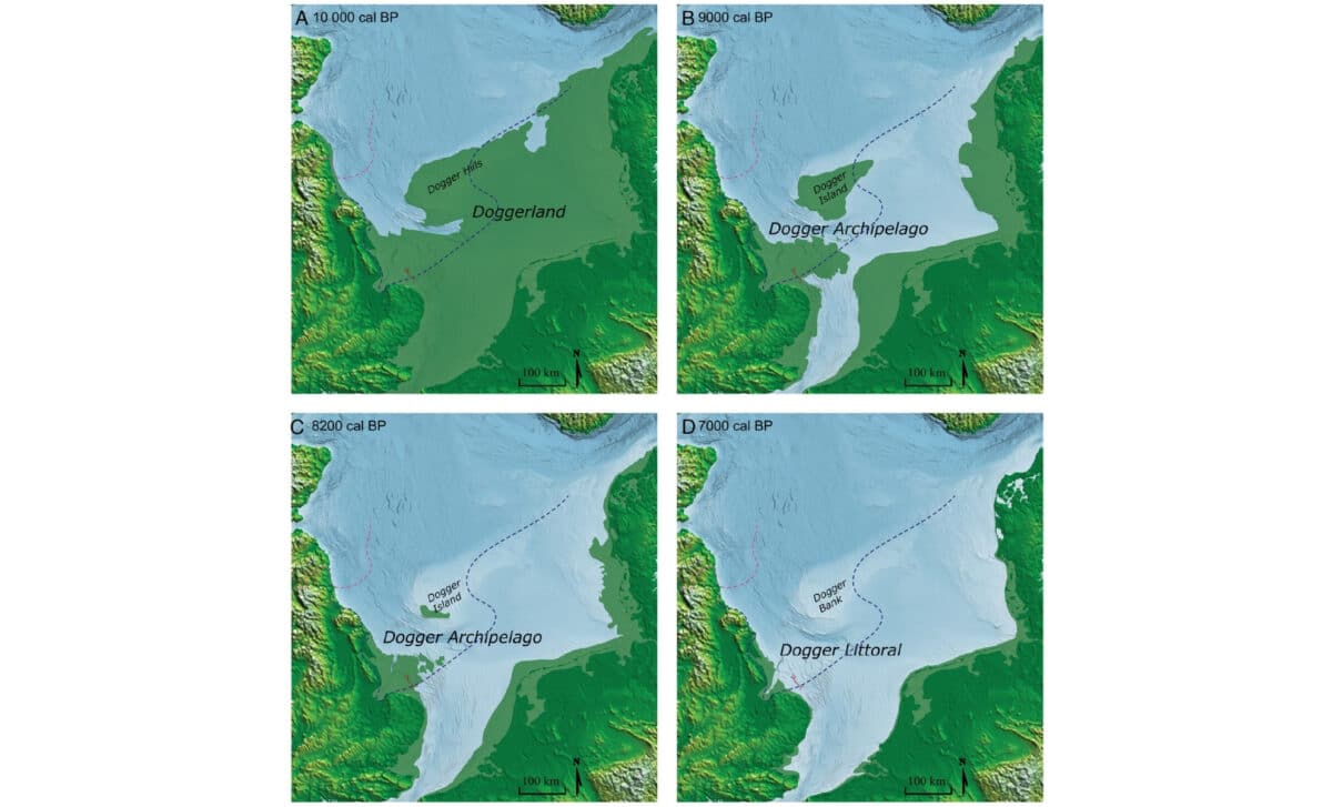 Holocene Doggerland Coastline Reconstructions In Relation To The Southern River