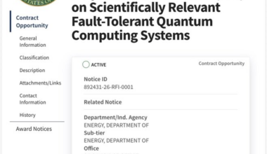 U.S. Department of Energy Issues RFI for 2028 Fault-Tolerant Quantum Computer