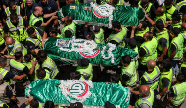 Funerals for medics killed in Israeli air strikes in southern Lebanon | Israel attacks Lebanon