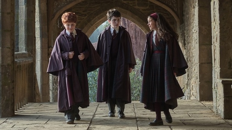Ron Weasley, Harry Potter and Hermione Granger in Harry Potter and the Philosopher's Stone
