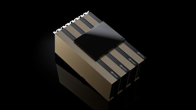 Computer rendering of NVIDIA's H200.