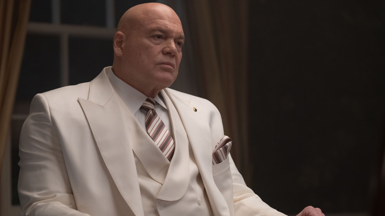 Vincent D'Onofrio as Wilson Fisk broods in Daredevil: Born Again